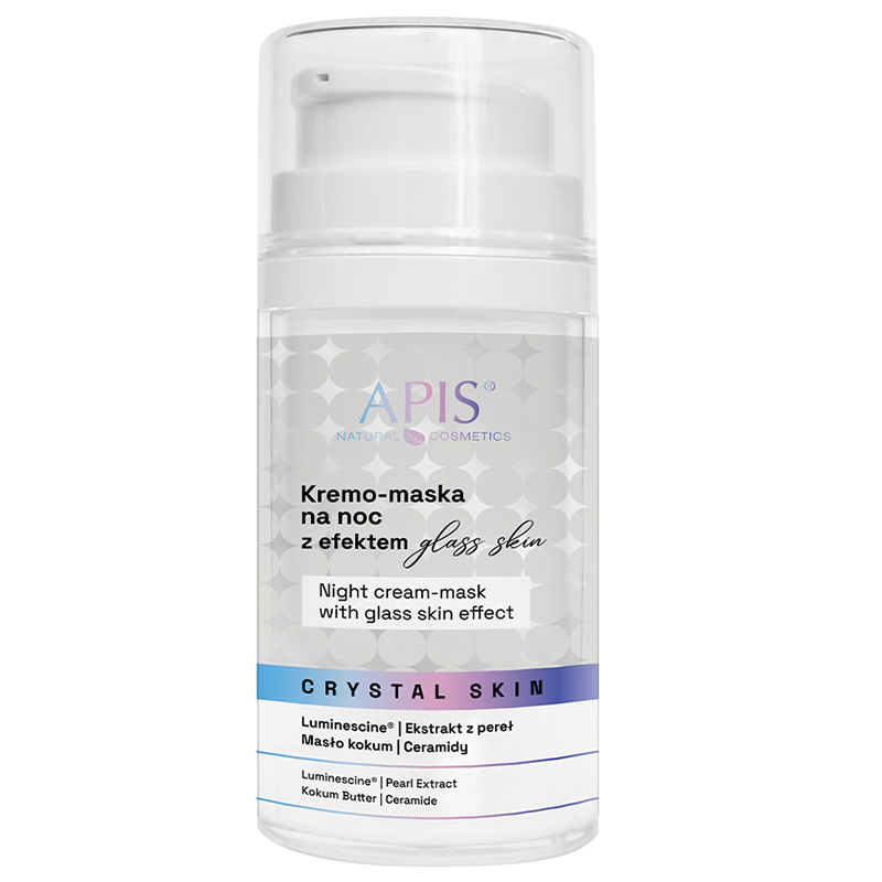 Apis Crystal Skin, kremo-maska na noc z efektem glass skin, 50 ml