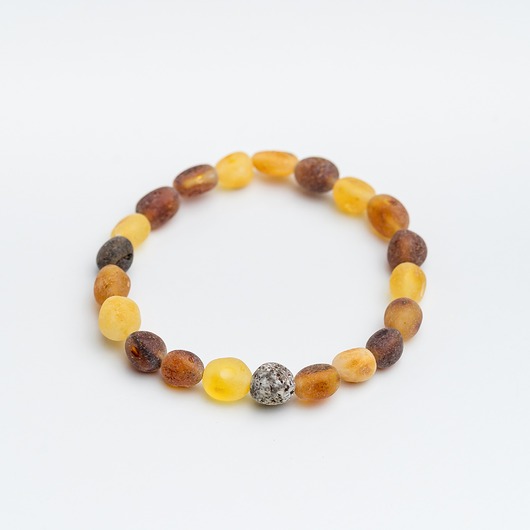 Bransoletka z bursztynu bałtyckiego elastyczna