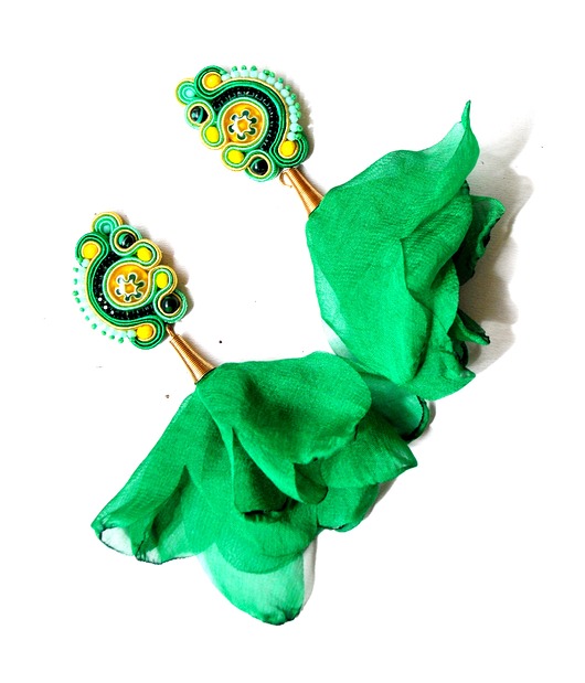 Sutaszowe kolczyki MILLEFIORI