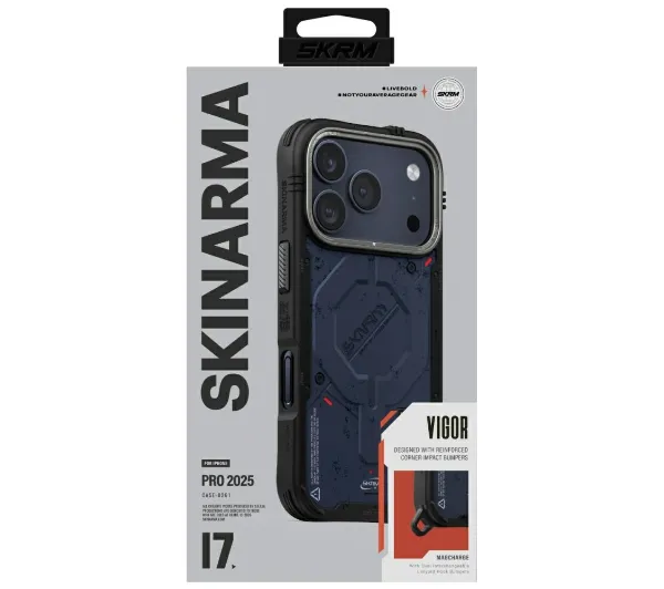 Skinarma Vigor MagSafe do iPhone 17 Pro Niebieski