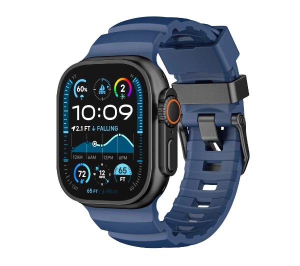 Yaxo do Apple Watch Rugged Evo Sport 44/45/46/49mm Granatowy