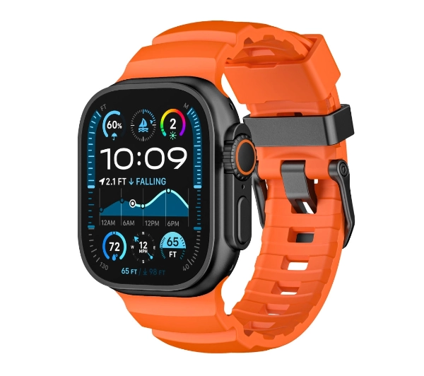 Yaxo do Apple Watch Rugged Evo Sport 45/46/49mm Pomarańczowy