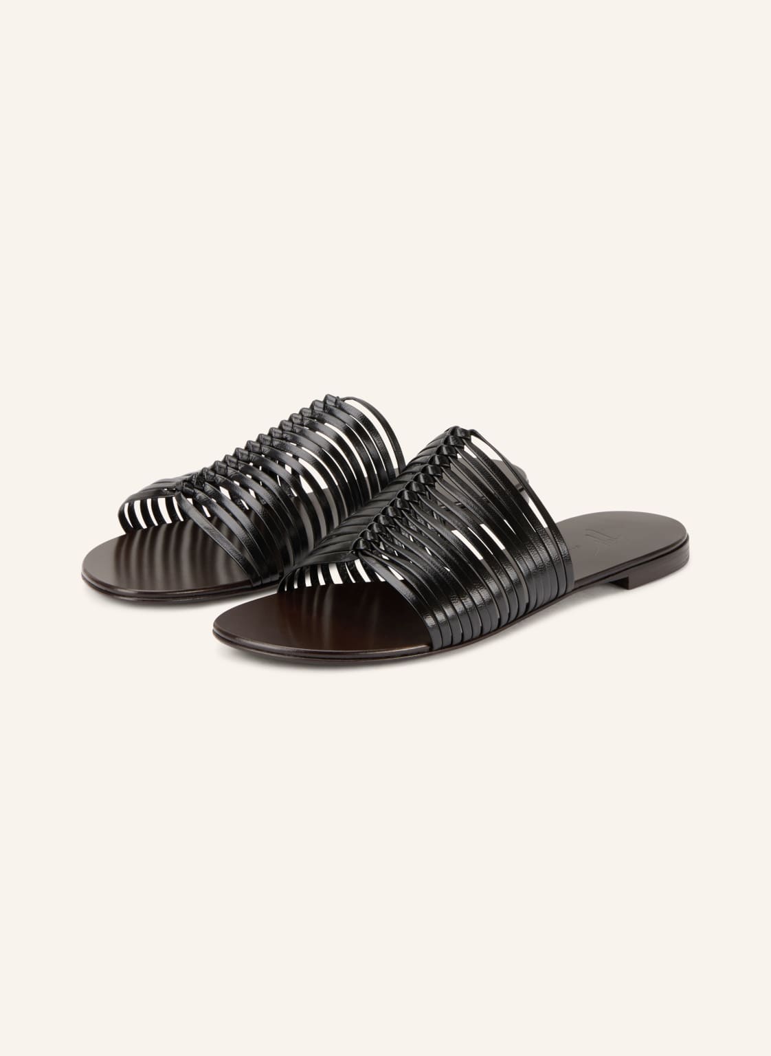 Giuseppe Zanotti Design Klapki Savoia schwarz