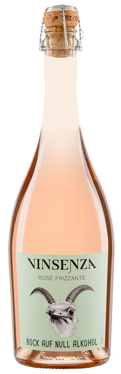 Wina Bezalkoholowe Wino bezalkoholowe frizzante różowe słodkie musujące 750 ml Bio - Żywność