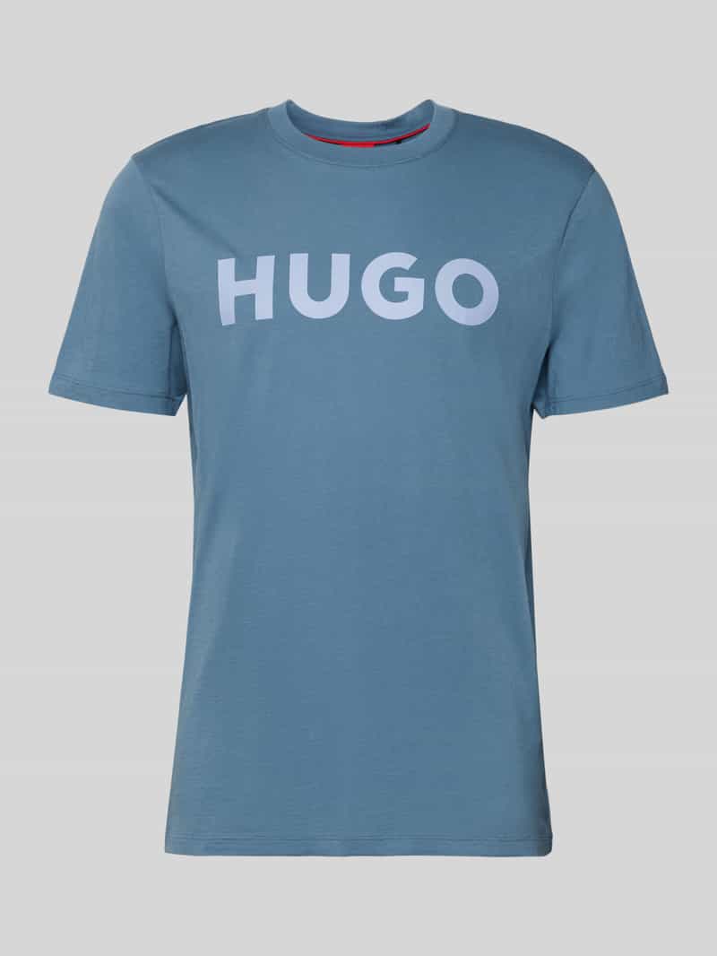 T-shirt o kroju regular fit z czystej bawełny model ‘DULIVIO’