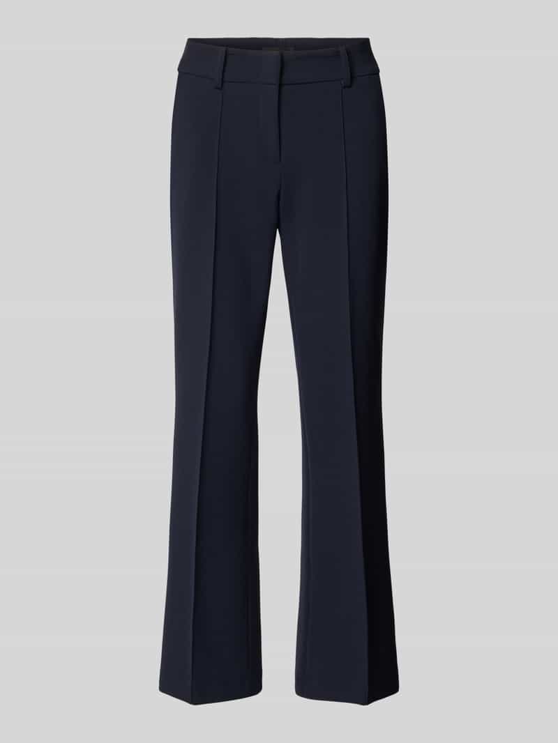 Spodnie materiałowe o rozkloszowanym kroju z dodatkiem wiskozy model „Farah”