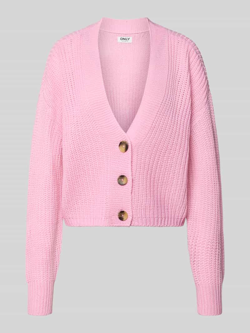 Kurtka z dzianiny o kroju regular fit z jednorzędową listwą guzikową model ‘CAROLSPRING’