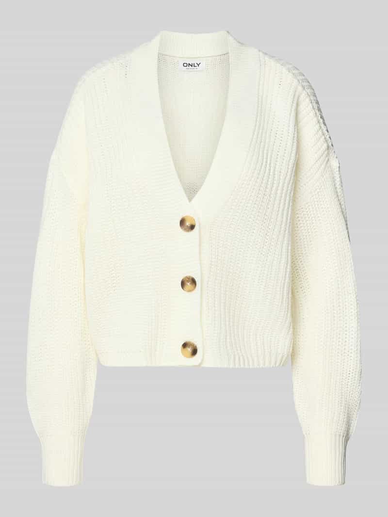 Kurtka z dzianiny o kroju regular fit z jednorzędową listwą guzikową model ‘CAROLSPRING’