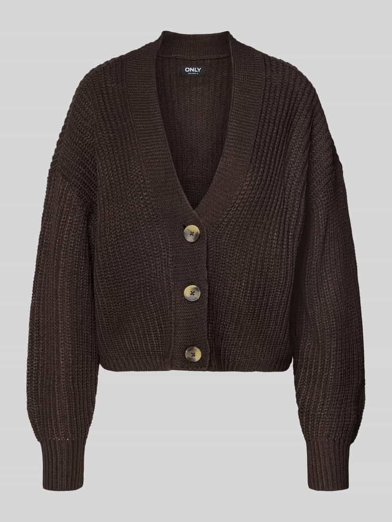 Kurtka z dzianiny o kroju regular fit z jednorzędową listwą guzikową model ‘CAROLSPRING’