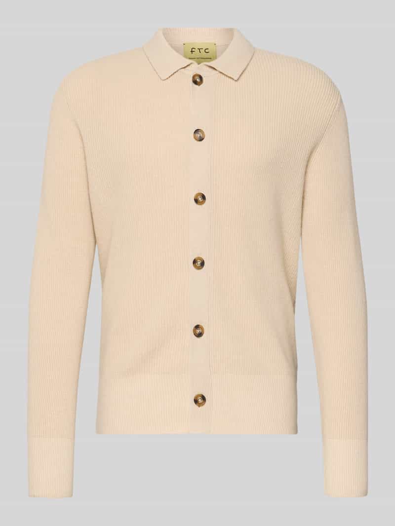 Kurtka o kroju regular fit z dzianiny z dodatkiem kaszmiru