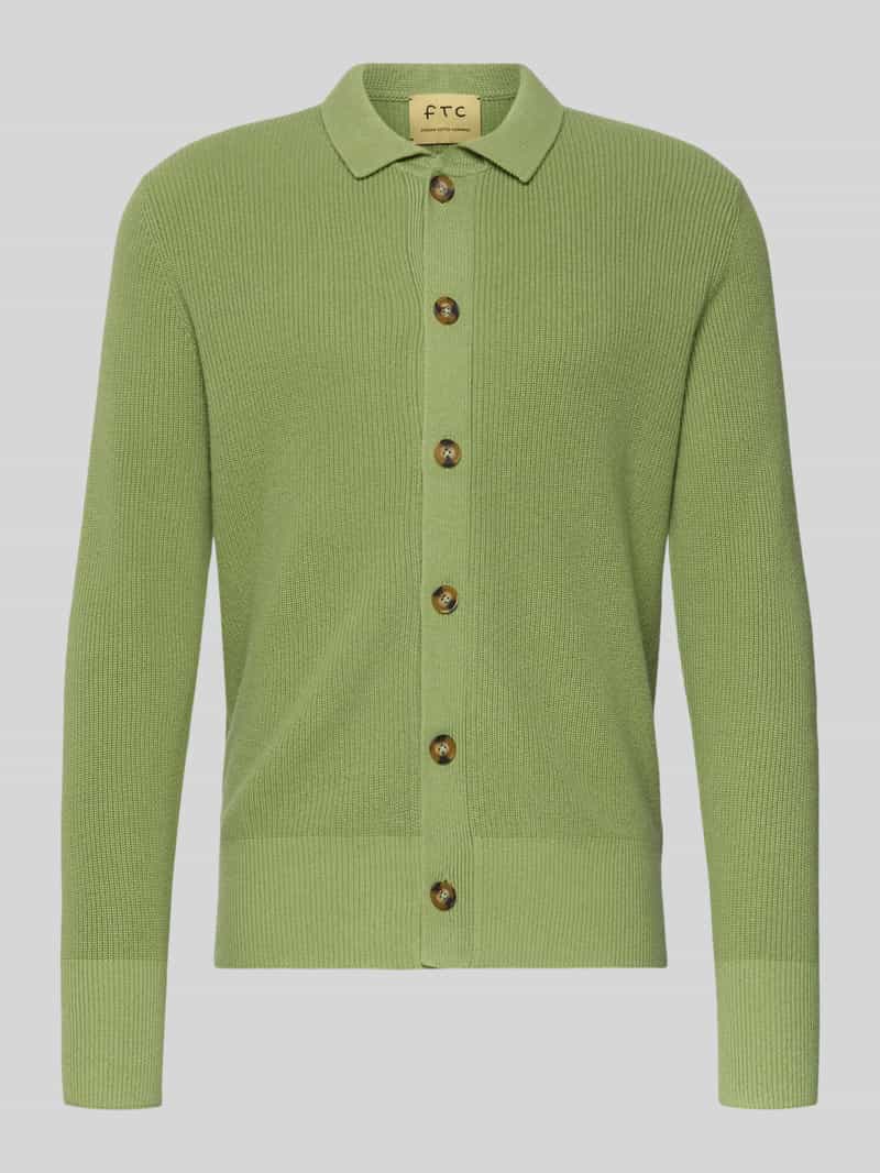 Kurtka o kroju regular fit z dzianiny z dodatkiem kaszmiru