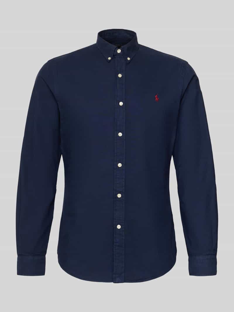 Koszula casualowa o kroju slim fit z czystej bawełny