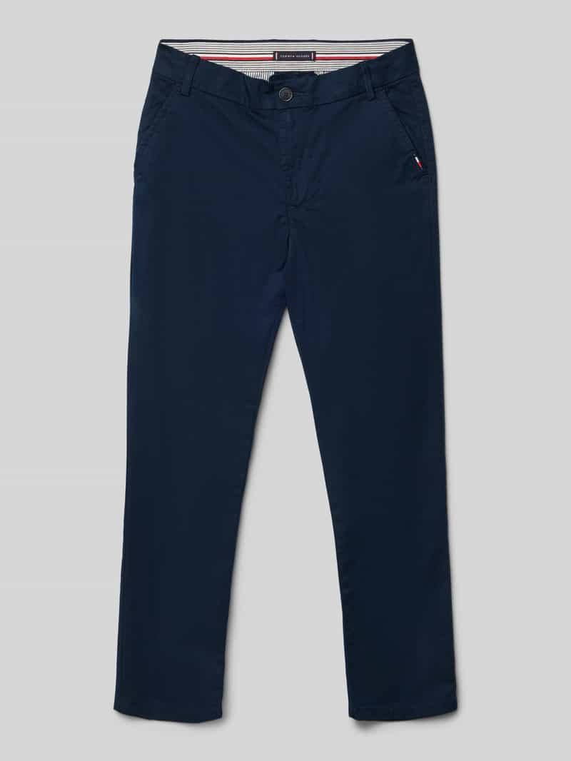 Chinosy o kroju slim fit z mieszanki bawełny