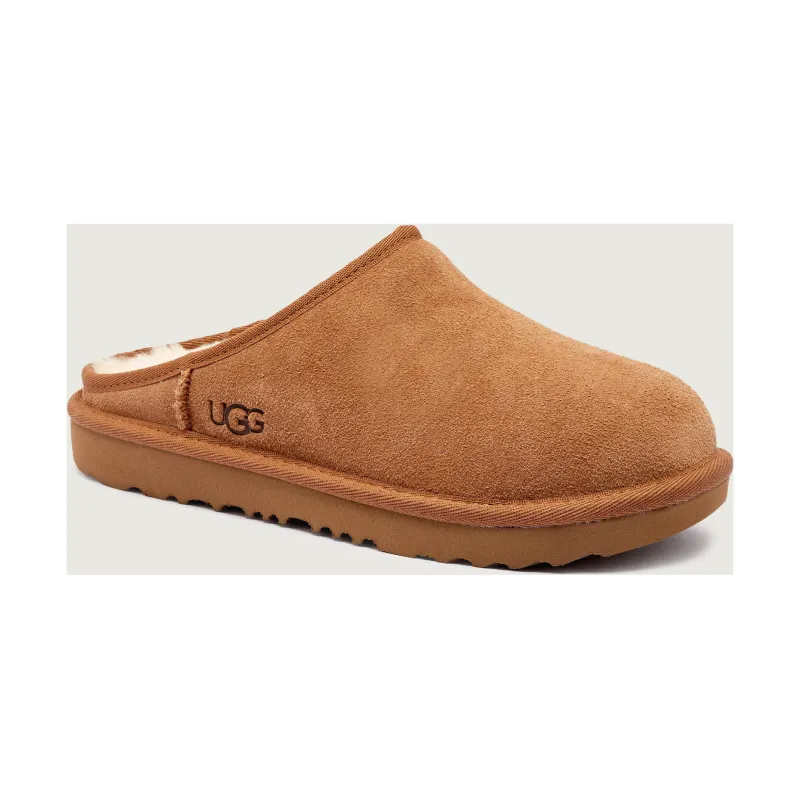 UGG Skórzane mule | z dodatkiem wełny