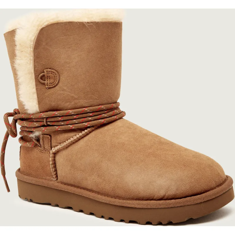 UGG Śniegowce Classic Bailey Tie zamsz