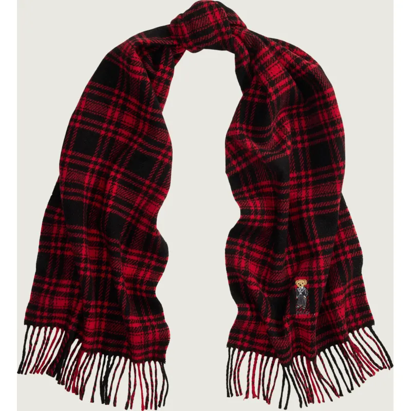 POLO RALPH LAUREN Wełniany szal TUX BEAR