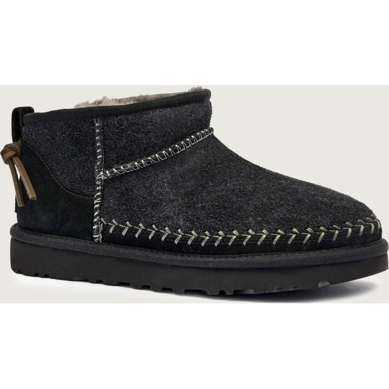 UGG Śniegowce W CLASSIC ULTRA MINI BIARRITZ zamsz