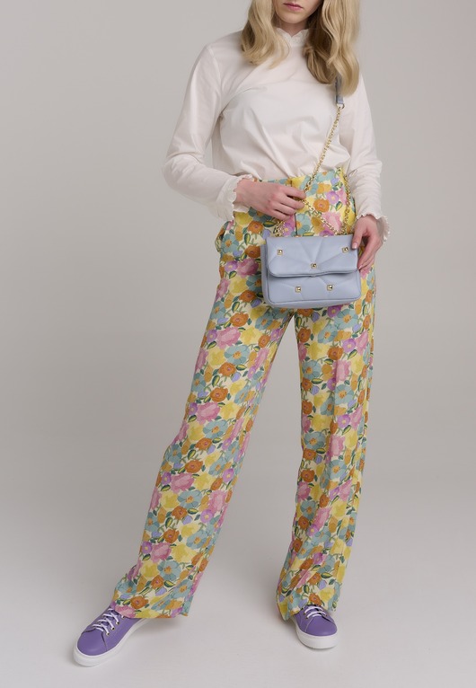 Torebka Skórzana Pikowana z Ćwiekami (6723)