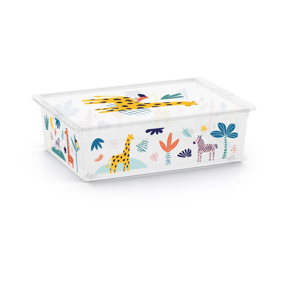 Biały plastikowy pojemnik dziecięcy 55x39x16 cm C Box Style – KIS