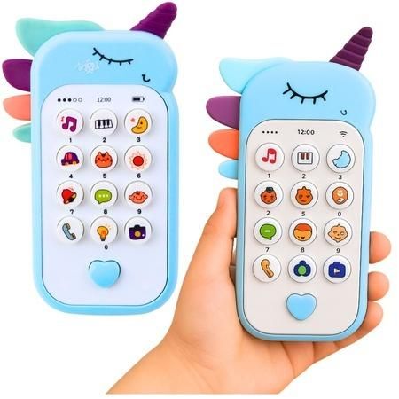 Telefon intraktywny niebieski - zabawka