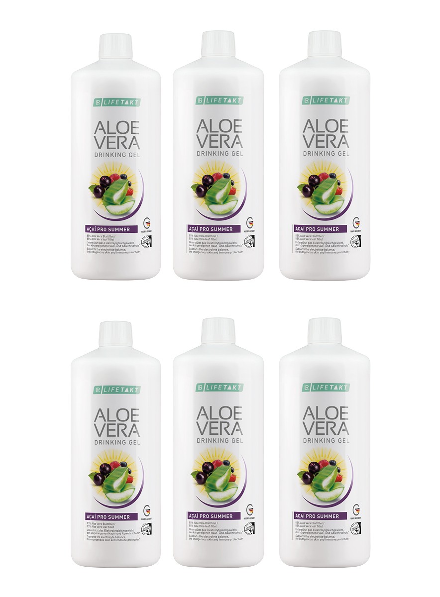 Aloes Żel Do Picia Jagody Acai LR Lifetakt 1000ml Sześciopak 5+1 Aloe Vera