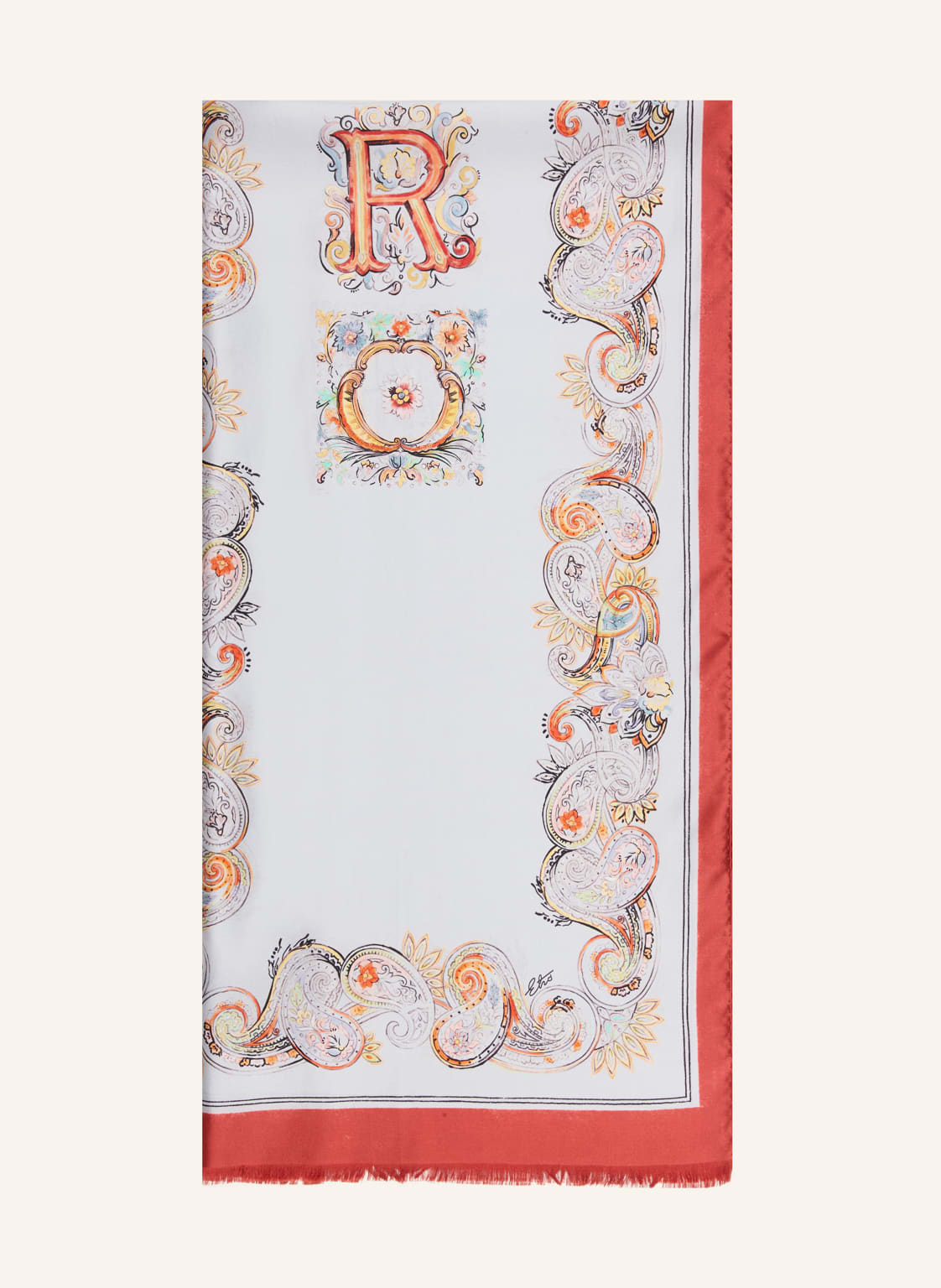 Etro Jedwabny Szalik blau