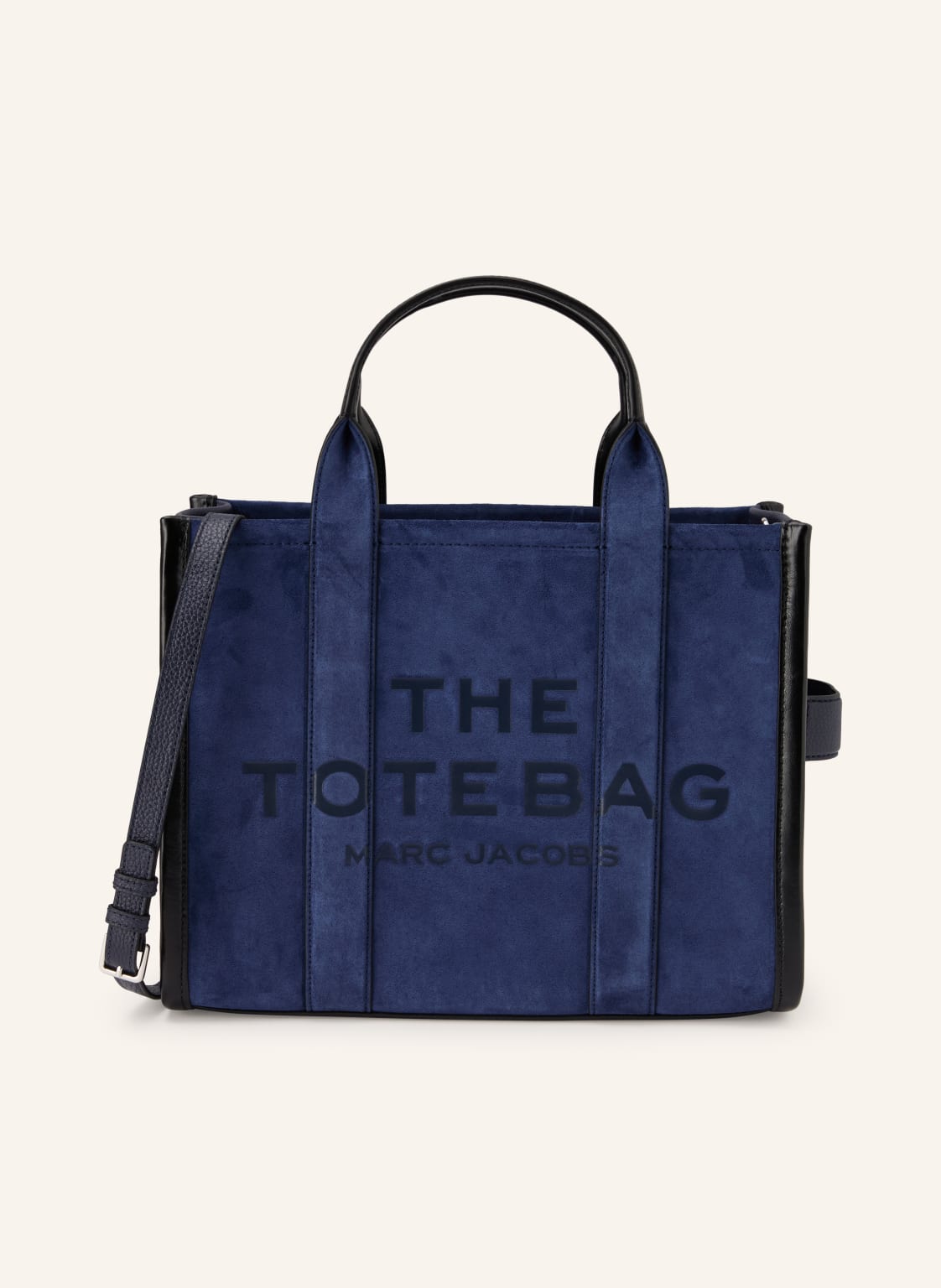 Marc Jacobs Torba Shopper The Suede Medium Tote Bag blau