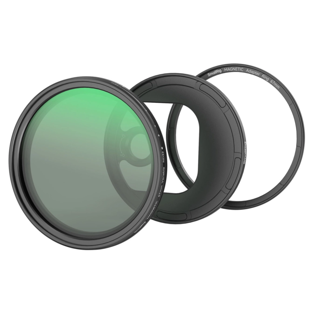 Smallrig Zestaw doczepianego filtra VND ND2-ND32 (1-5 stopni) z adapterem filtra M-mount 67 mm [4724]