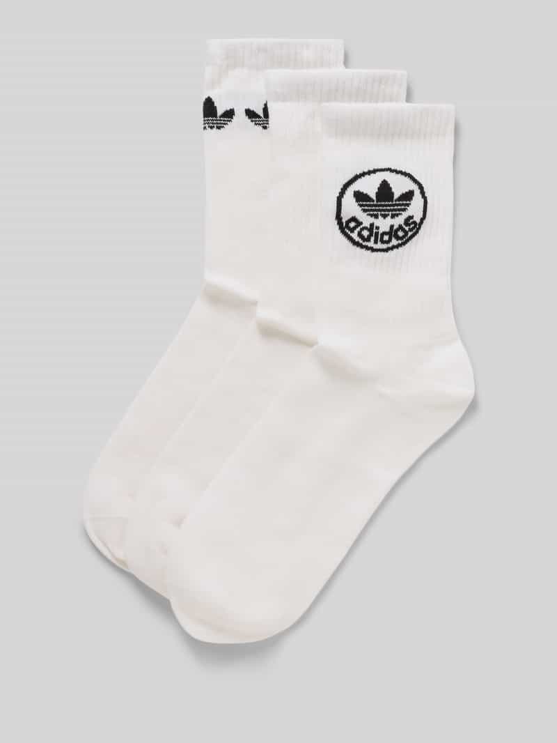 Skarpety z nadrukiem z logo w zestawie 3 szt.
