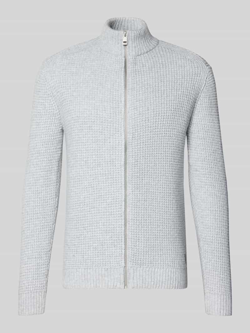 Kurtka z dzianiny o kroju regular fit z dodatkiem wełny