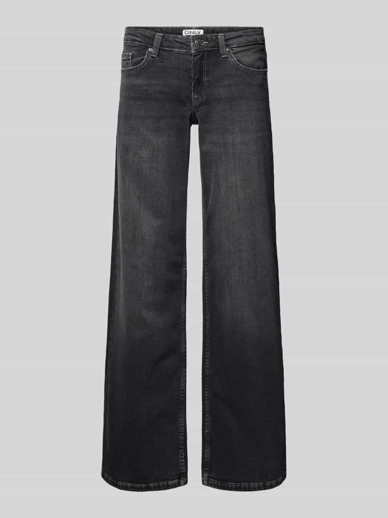 Jeansy z szeroką nogawką z mieszanki bawełny model ‘JUDY’