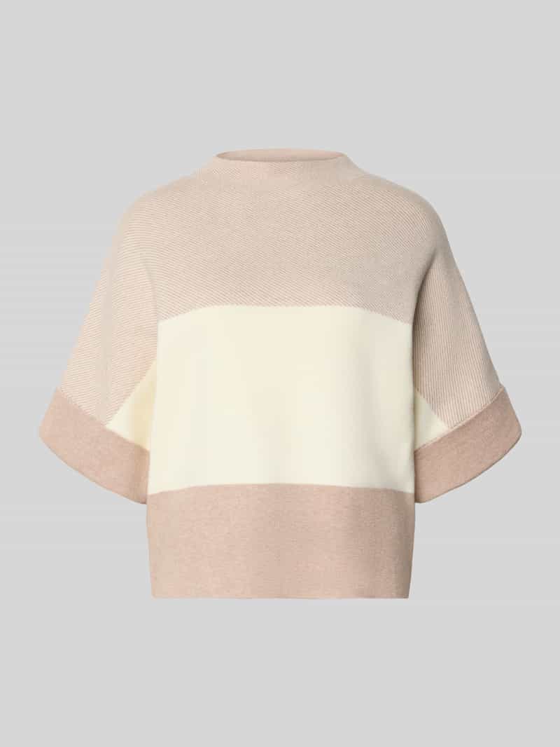 Sweter z dzianiny ze stójką