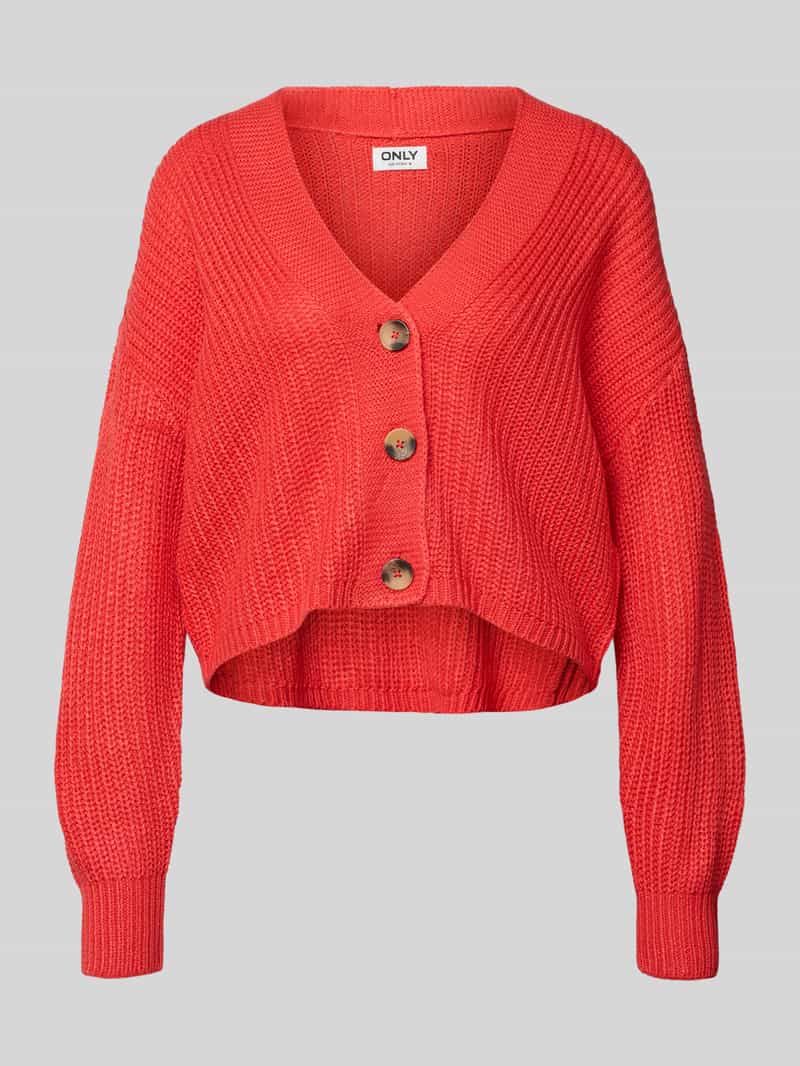 Kurtka z dzianiny o kroju regular fit z jednorzędową listwą guzikową model ‘CAROLSPRING’