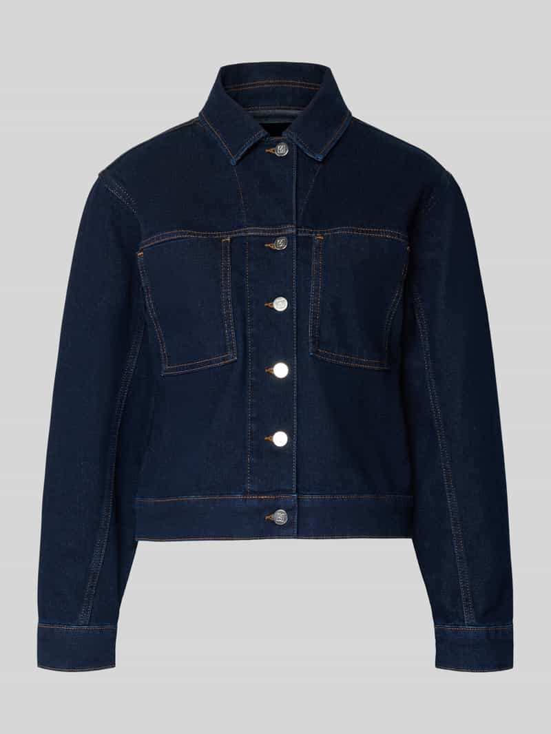 Kurtka jeansowa o kroju regular fit z kieszeniami na piersi model ‘Nusilia’