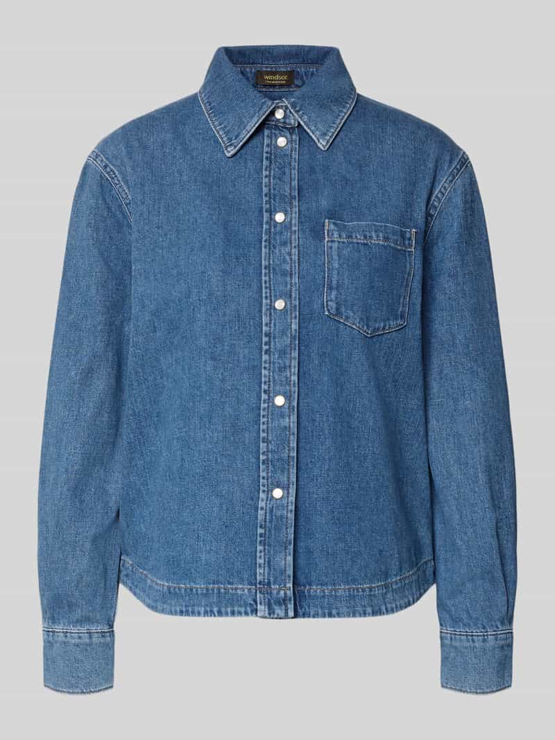 Kurtka jeansowa z listwą guzikową model ‘Ivy’