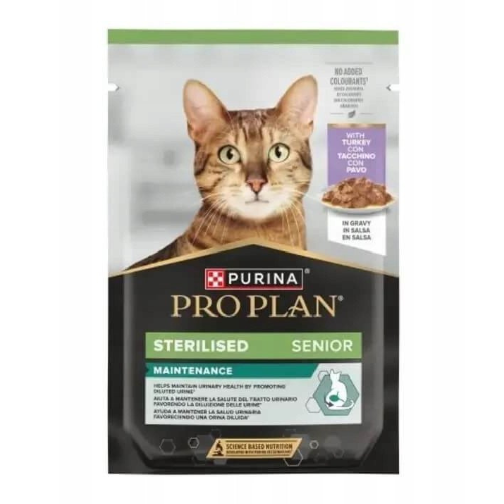 PURINA PRO PLAN Sterilised Senior 7+ Indyk w Sosie 85g