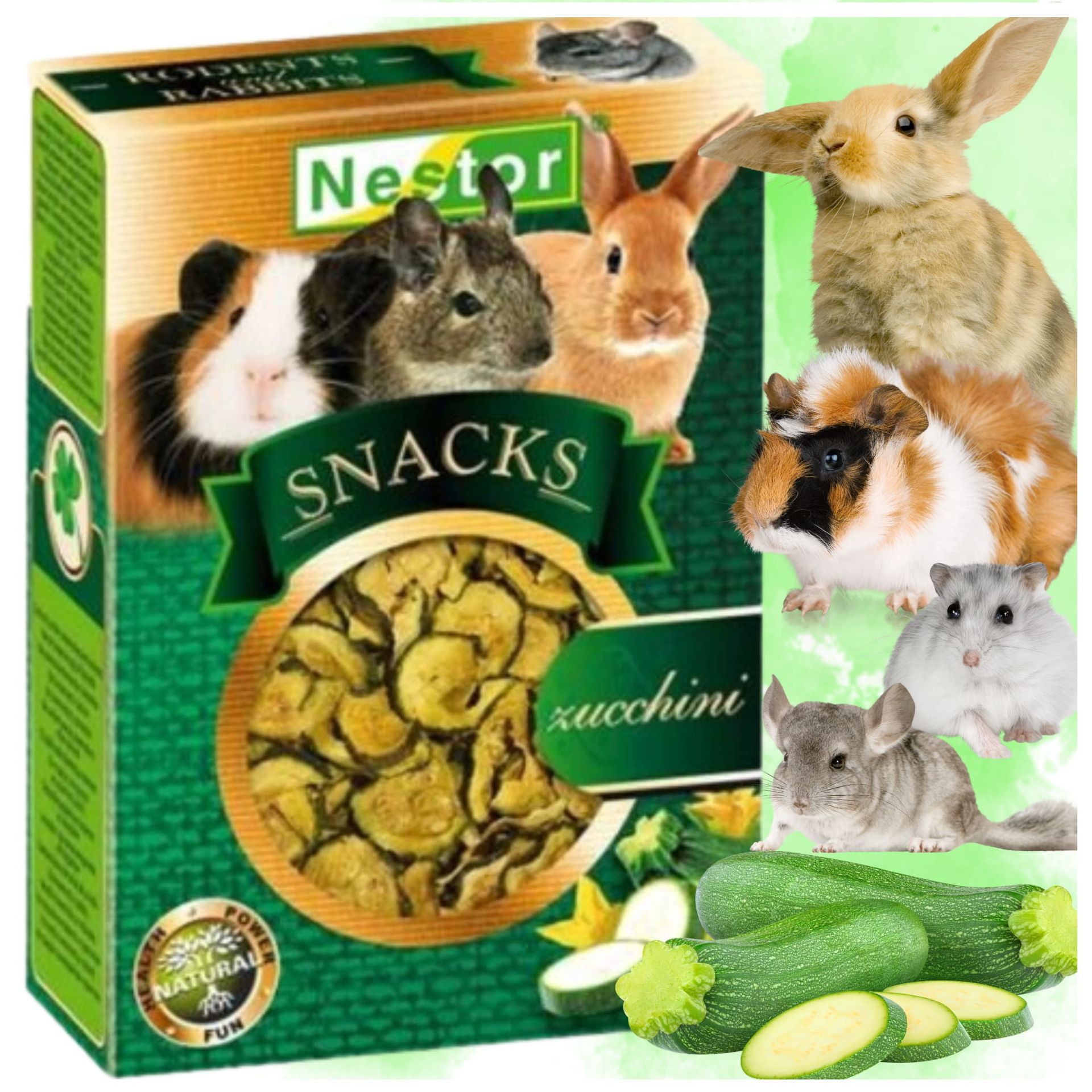 NESTOR Snacks – Suszona Cukinia dla gryzoni i królika