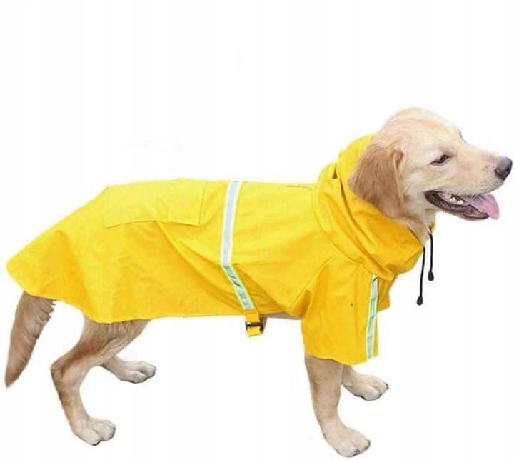 Płaszcz przeciwdeszczowy dla psa kurtka wodoodporna z odblaskami 3XL