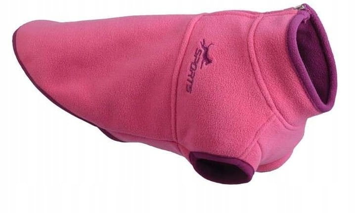 Bluza kamizelka ubranko dla psa polarowe sweterek ciepły różowy rozmiar XL