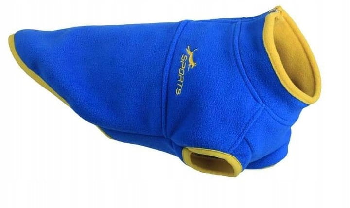 Bluza kamizelka ubranko dla psa polarowe sweter ciepły niebieski rozmiar M