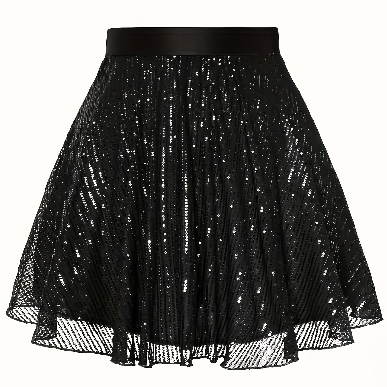 TEMU Elegancka Sukienka Wieczorowa Y2K z Błyszczącymi Cekinami dla Kobiet - Krótki Fason A-Line, Długość do Ziemi i Sznurowany Pociąg na Imprezy/Zimę