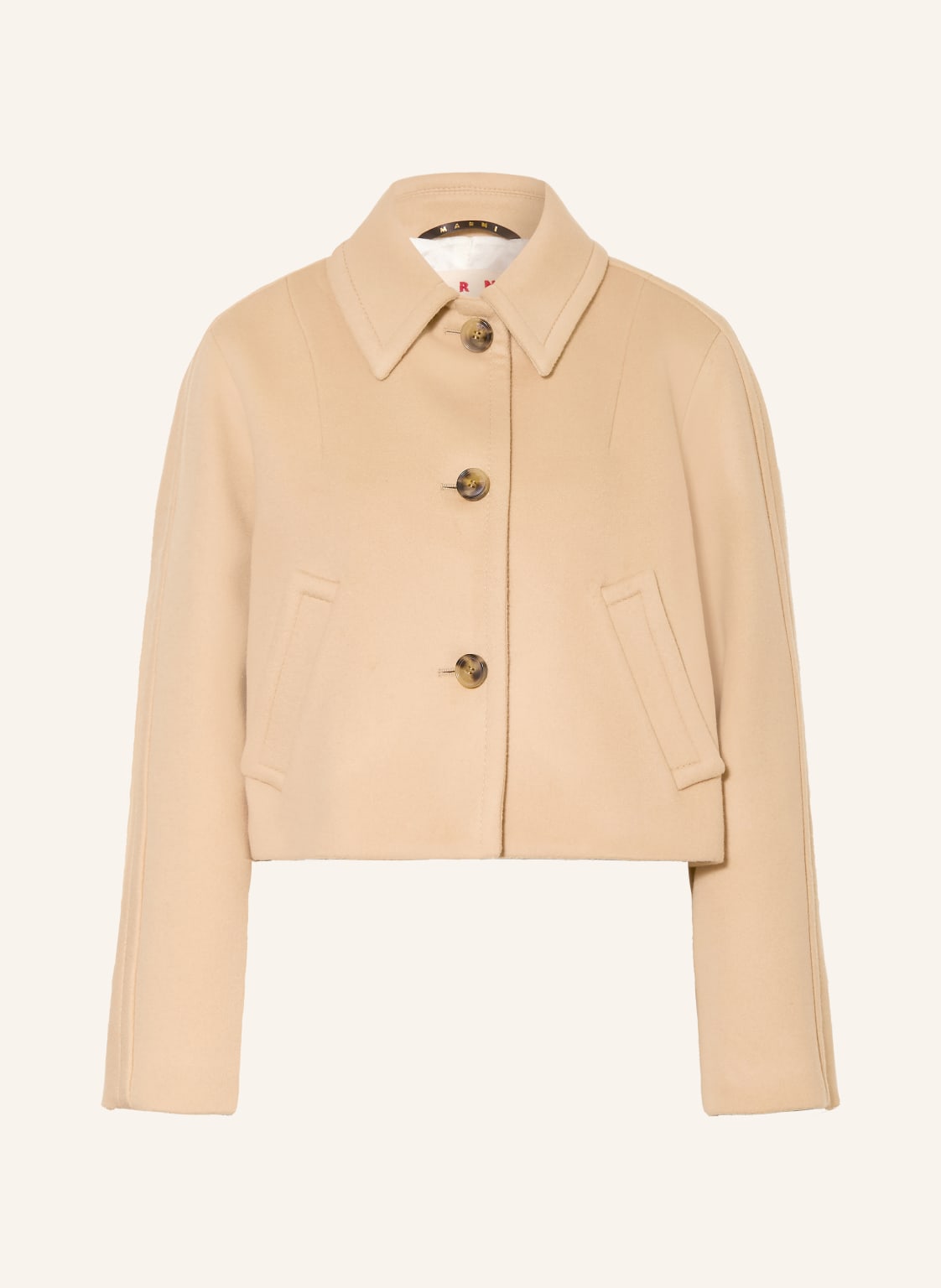 Marni Kurtka Z Klapami beige