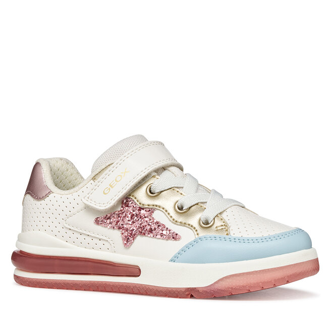 Sneakersy Geox J Sketlite Girl J65NWA 054AJ C1Z8W M Biały