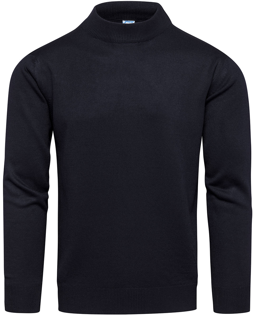 Sweter męski półgolf granatowy basic Recea