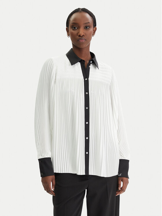 KARL LAGERFELD Koszula B1W11008 Biały Regular Fit