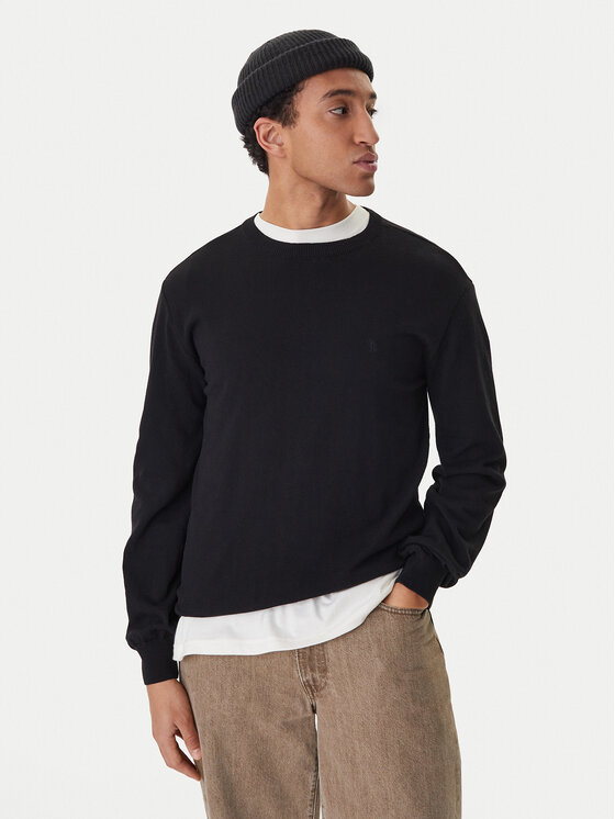 Element Sweter Icon Embroidery ELYSW00115 Czarny Regular Fit