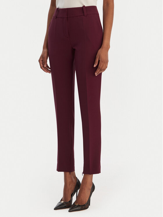 HUGO Spodnie materiałowe Hedima-1 50544742 Fioletowy Slim Fit