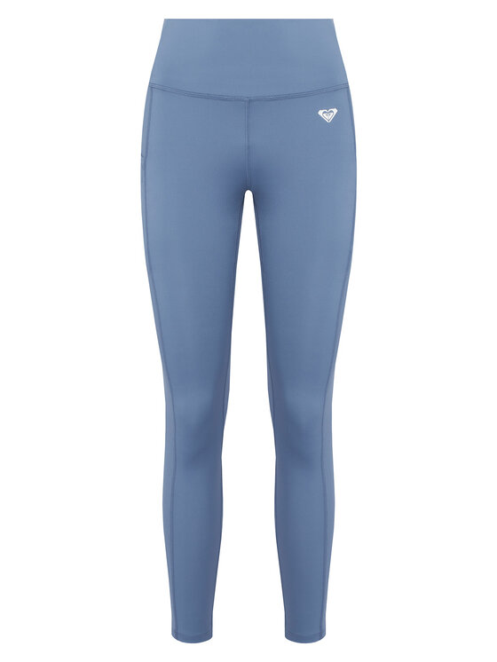 Roxy Legginsy ERJNP03488 Niebieski Slim Fit