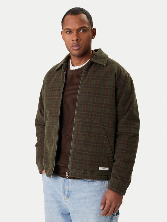Element Kurtka przejściowa Corduroy Garage ELYJK00283 Khaki Relaxed Fit