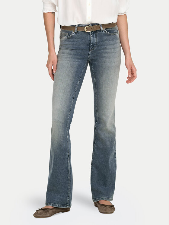 ONLY Jeansy Blush 15353693 Niebieski Flare Fit